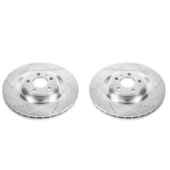 compare product Power Stop 10-11 Audi S4 Front Evolution Drilled & Slotted Rotors - Pair