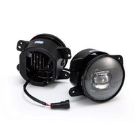 AlphaRex Universal Chrysler/Dodge/Hummer/Jeep DoubleTap Dual Color LED Proj Fog Lights - White/Amber - My Store