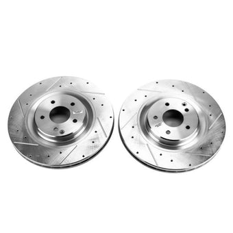compare product Power Stop 02-04 Mercedes-Benz C32 AMG Front Evolution Drilled & Slotted Rotors - Pair