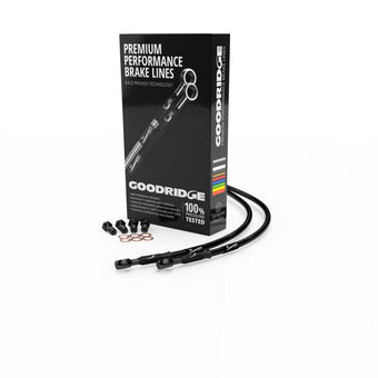 compare product Goodridge 21-23 Kawasaki Z900RS/RS SE ABS Black Rear SS Brake Lines w/Black Fittings