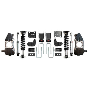 compare product QA1 21-25 Ford F150 4WD Dual Adjustable Lowering Kit w/ Spindles - 3.5-5.5in