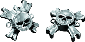 compare product Kuryakyn Replacement Zombie Grip Emblems With Throttle Boss Chrome