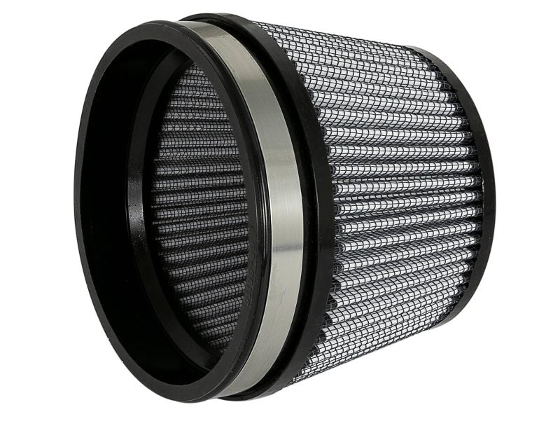 aFe MagnumFLOW Dry S Air Filter 5in. F x 5 - 3/4in. B x 4 - 1/2in. T (INV) x 3 - 1/2in. H - My Store