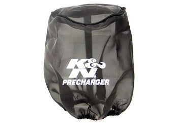compare product K&N PreCharger Tapered Air Filter Wrap Black 6in Height / 6in Diameter