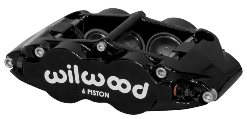 Wilwood Caliper Forged Narrow Superlite L/H FNSL6R - DS Dust Seal 1.62/1.12/1.12,1.25 Rotor - Black - My Store