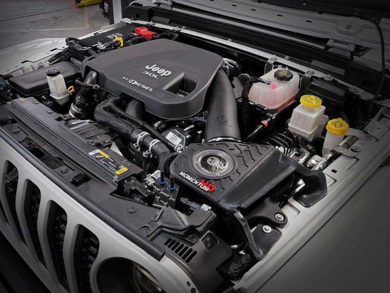 aFe 20 - 21 Jeep Wrangler (JL) V6 - 3.0L (td) Momentum HD Cold Air Intake System w/ Pro Dry S Media - My Store