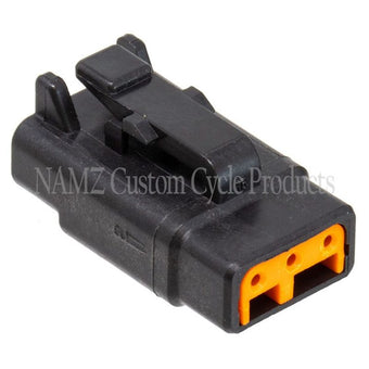 compare product NAMZ Deutsch DTM 3-Position Plug w/3 Stamped Terminals & Wedgelock - Black (HD 74113-98BK)