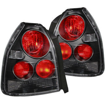 compare product ANZO 1996-2000 Honda Civic Taillights Black