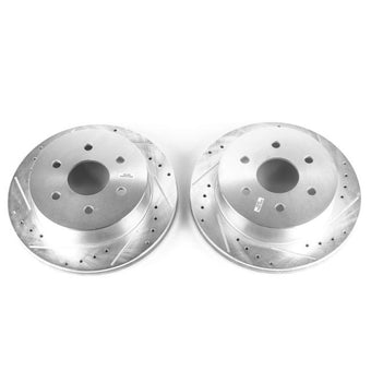 compare product Power Stop 03-05 Chevrolet Express 2500 Rear Evolution Drilled & Slotted Rotors - Pair