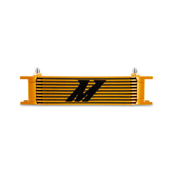 compare product Mishimoto Universal -6AN 10 Row Oil Cooler - Gold