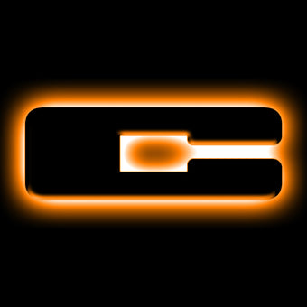 compare product ORACLE Lighting Universal Illuminated LED Letter Badges - Matte Blk Surface Finish - C