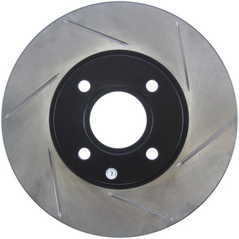 compare product StopTech 2014 Ford Fiesta Left Front Disc Slotted Brake Rotor