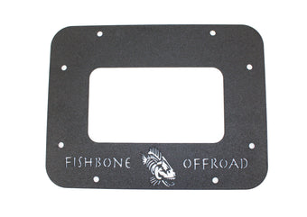 compare product Fishbone Offroad 07-18 Jeep Wrangler JK Aluminum Tailgate Plate - Black Textured Powdercoat