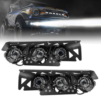 compare product Oracle Lighting 21-24 Ford Bronco Off Road Laser and LED Fog Light Kit for Steel Bumper
