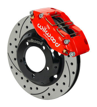 compare product Wilwood Dynapro Radial Front Kit 11in Drilled & Slotted Red 61-67 Jaguar XKE w/ Lines