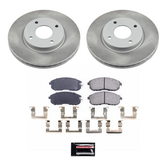 compare product Power Stop 07-12 Nissan Versa Front Semi-Coated Rotor Kit