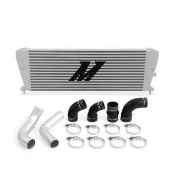 compare product Mishimoto Ford Ranger 3.2L Diesel Intercooler Kit 2011+ Silver w/ Polished Pipes