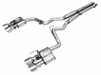 compare product AWE Tuning 21-23 Ford Mustang Mach 1 SwitchPath Cat-Back Exhaust w/ Quad Chrome Silver Tips