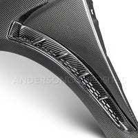 Anderson Composites 2016+ Focus Type - GR Vented Carbon Fiber Fenders .04in Wider (Pair) - My Store