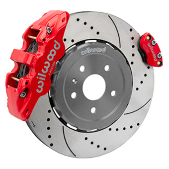 compare product Wilwood 20-23 Chevy Corvette C8 Aero4 Red Rear Big Brake Kit - Drilled & Slotted