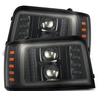 AlphaRex 92 - 96 Ford F - Series/Bronco PRO - Series Proj Headlights Alpha - Blk w/Seq. Sig & DRL - My Store