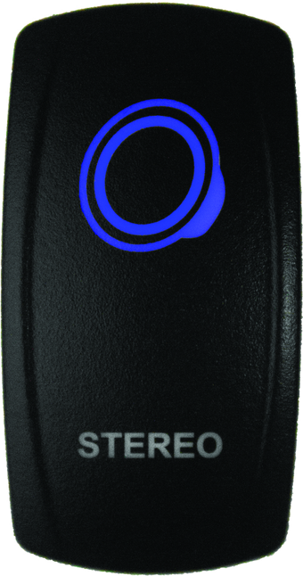 compare product DragonFire Racing Lighted Switch Stereo On/Off Blue