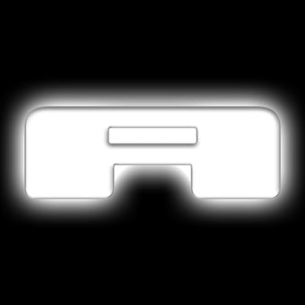 compare product ORACLE Lighting Universal Illuminated LED Letter Badges - Matte Wht Surface Finish - A