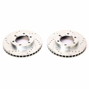 compare product Power Stop 71-74 Chevrolet Blazer Front Evolution Drilled & Slotted Rotors - Pair