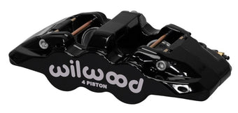 compare product Wilwood Caliper-Aero4-R/H - Black 1.88/1.62in Pistons 1.25in Disc