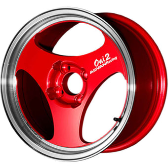 compare product Advan ONI2 15X8 / ET30 / 4x100 - Machining & Racing Candy Red