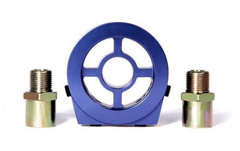 compare product BLOX Racing Oil Filter Block Adapter Oil Pressure / Oil Temperature Blue with Adapters