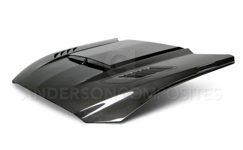 Anderson Composites 15 - 17 Ford Mustang (Excl. GT350/GT350R) Ram Air Double Sided Hood - My Store