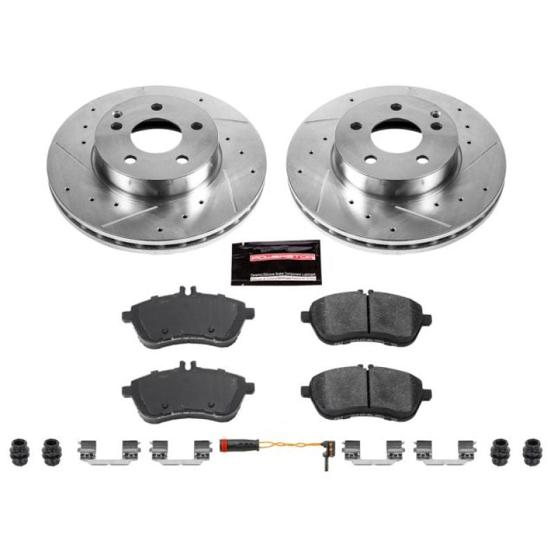 Power Stop 12 - 15 Mercedes - Benz C250 Front Z23 Evolution Sport Brake Kit - My Store