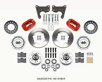compare product Wilwood Forged Dynalite Front Kit 11.00in Red 65-72 CDP C Body -Drum