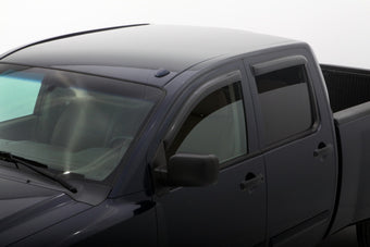 compare product AVS 04-15 Nissan Titan Crew Cab Ventvisor Outside Mount Window Deflectors 4pc - Smoke