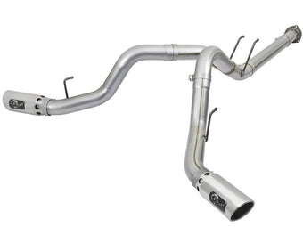 compare product aFe ATLAS 4in DPF-Back Alum Steel Exhaust System w/Polished Tip 2017 Ford Diesel Trucks V8-6.7L (td)
