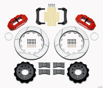compare product Wilwood Narrow Superlite 4R Rear Kit 14.00in Red Morrison Multilink IRS (2010-15 Camaro Based)
