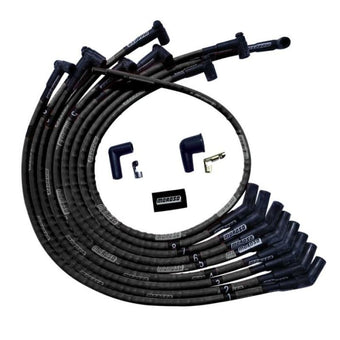 compare product Moroso SB Ford Sleeved 135 Plug HEI Ultra Spark Plug Wire Set - Black
