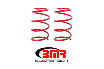 compare product BMR 05-14 S197 Mustang GT Front Drag Version Lowering Springs - Red