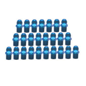 compare product Russell Performance -6 AN to 3/8in NPT Straight Flare to Pipe (Blue) (25 pcs.)