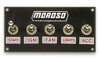 compare product Moroso Toggle Switch Panel - Econo - 4in x 5in - Four On/Off Switches