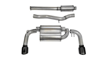 compare product Corsa 2008-2015 Mitsubishi Lancer Evolution X Sedan 2.0L Black Sport Dual Rear Cat-Back Exhaust