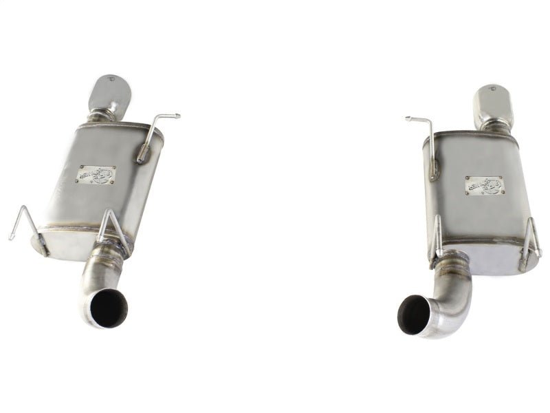 aFe MACHForce XP Exhaust 11 - 14 Ford Mustang GT V8 - 5.0L 3in. SS Axle - Back w/Polished Tips - My Store