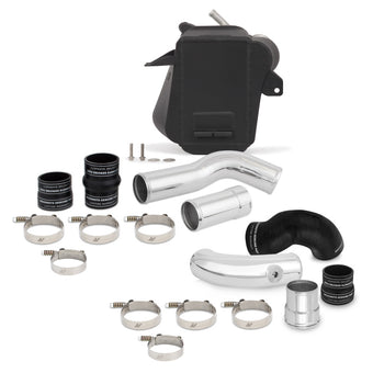 compare product Mishimoto 11-16 Ford 6.7L Powerstroke Air-To-Water Intercooler Kit - Wrinkle Black w/ Polished Pipes