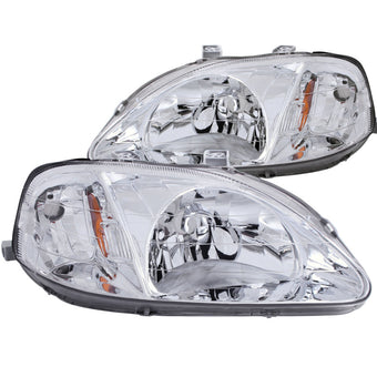 compare product ANZO 1999-2000 Honda Civic Crystal Headlights Chrome