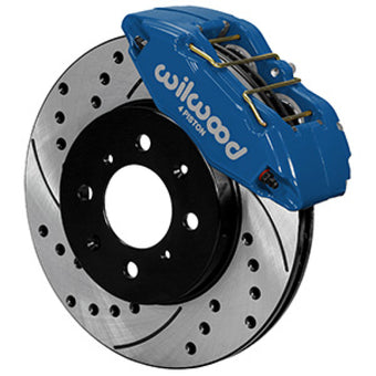 compare product Wilwood DPHA Front Caliper & Rotor Kit Drilled Honda / Acura w/ 262mm OE Rotor - Competition Blue