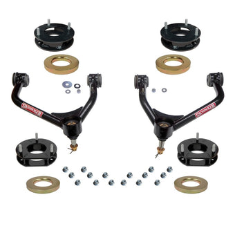 compare product Skyjacker 21-23 Chevy GMC 3in Susp Lift Kit W/Front Upper Control Arms Metal Spacers+Preload Spacers