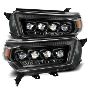 compare product AlphaRex 10-13 Toyota 4Runner NOVA LED Proj Headlights Plank Style Alpha Black w/Seq Signal/DRL