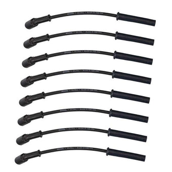 compare product Moroso 99-13 GM LS/LQ 4.8/5.3/5.7/6.0/6.2L Ultra350 8mm Multi-Angle Boot Spark Plug Wire Set - Black