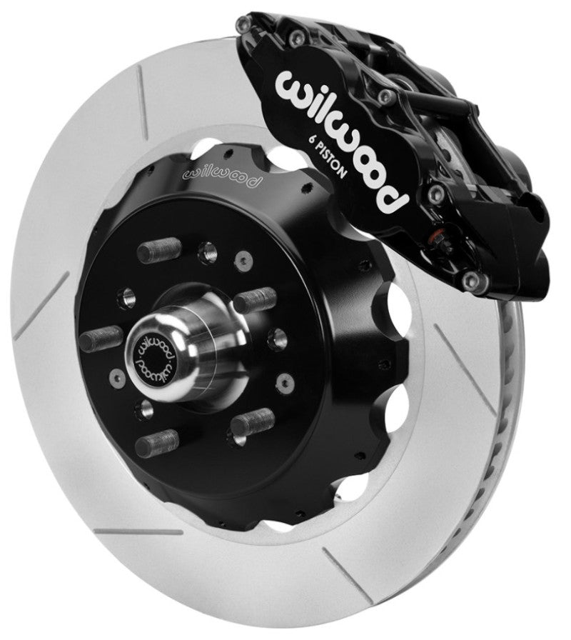 Wilwood 70 - 81 FBody/75 - 79 A&XBody FNSL6R Frt BBK 14in Rtr Blk Calipers Use w/ Pro Drop Spindle - My Store